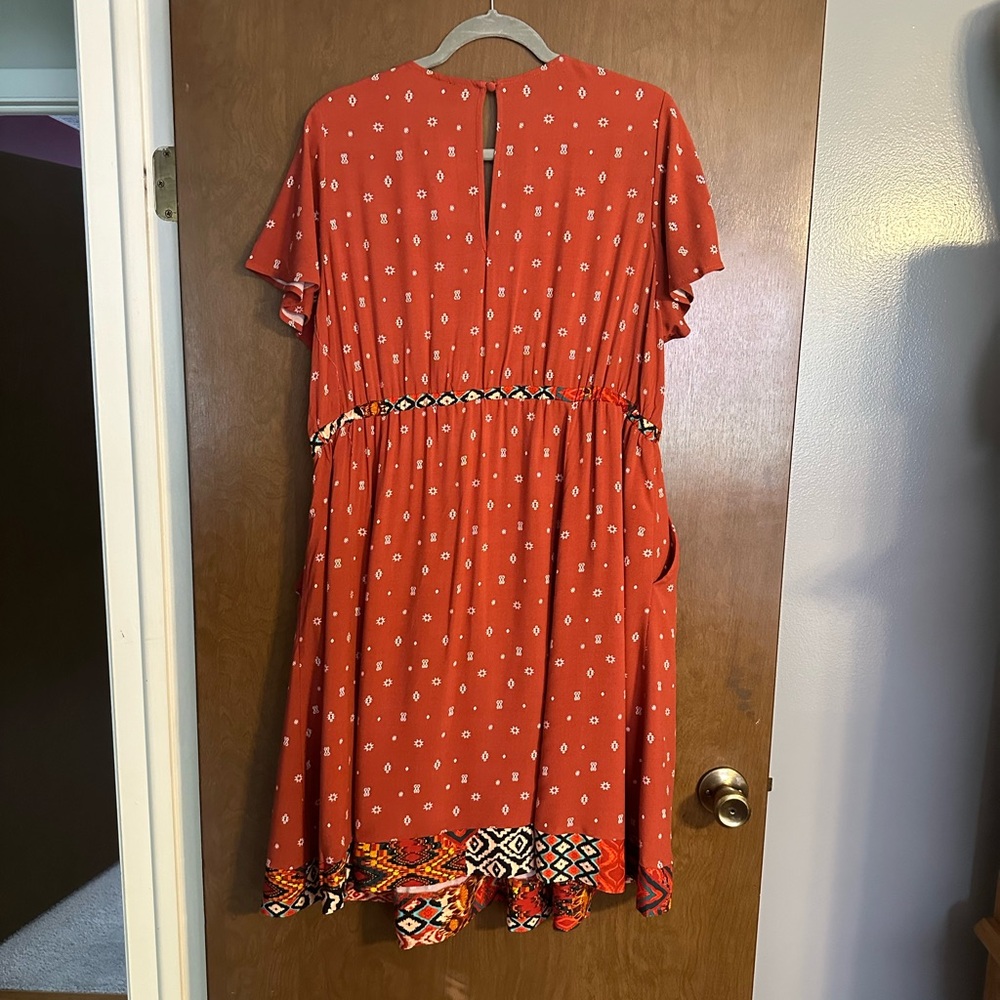 Torrid Fit and Flare Boho Dress - Picture 3 of 4